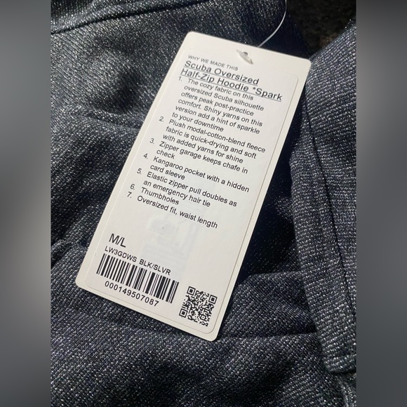Lululemon scuba oversized half-zip hoodie spark NWT - Picture 2 of 2